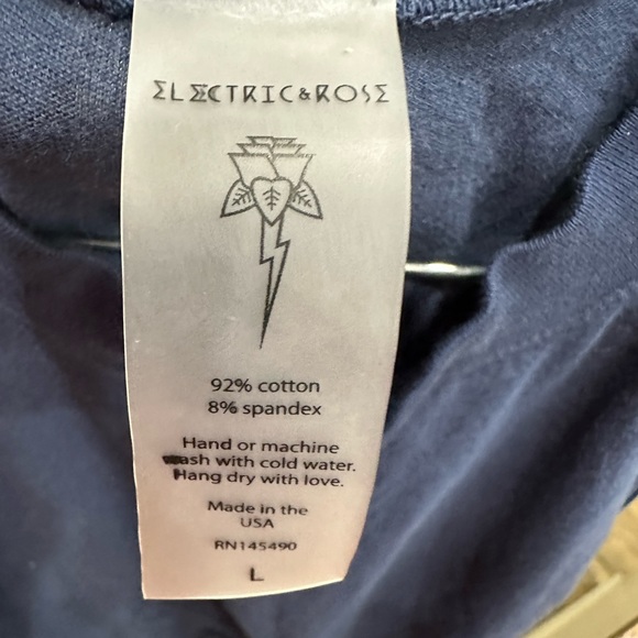 Anthropologie Electric & Rose NWOT Mock Neck Dark Blue Muscle Tank Large - Picture 11 of 12